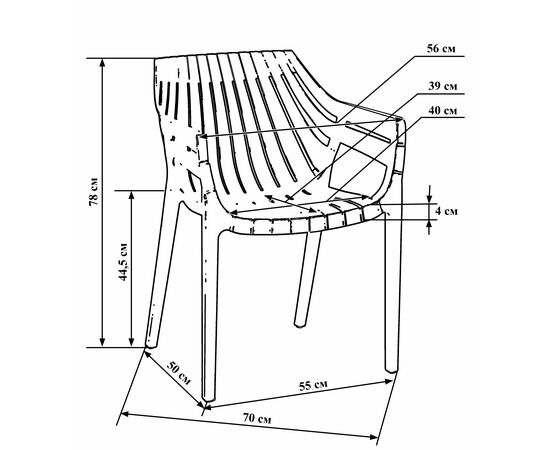 Стул обеденный LMZL-PP707, цвет коричневый, Вариант: цвет коричневый, изображение 8 | Интернет магазин мебели и декора LifeDekor