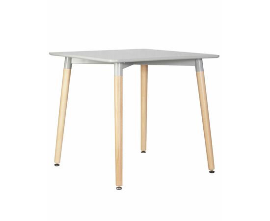 Стол обеденный DOBRIN SERRA, ножки светлый бук, столешница светло-серая, Вариант: ножки светлый бук, столешница светло-серая | Интернет магазин мебели и декора LifeDekor