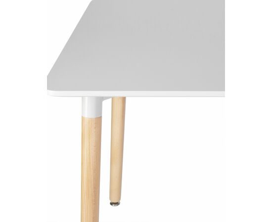 Стол обеденный DOBRIN SERRA, ножки светлый бук, столешница светло-серая, Вариант: ножки светлый бук, столешница светло-серая, изображение 4 | Интернет магазин мебели и декора LifeDekor