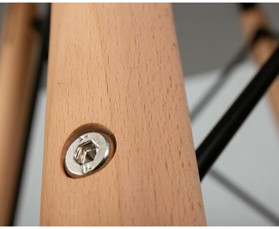 Стол обеденный DOBRIN CHELSEA`80, ножки светлый бук, столешница светло-серый (GR-01), Вариант: ножки светлый бук, столешница светло-серый (GR-01), изображение 5 | Интернет магазин мебели и декора LifeDekor