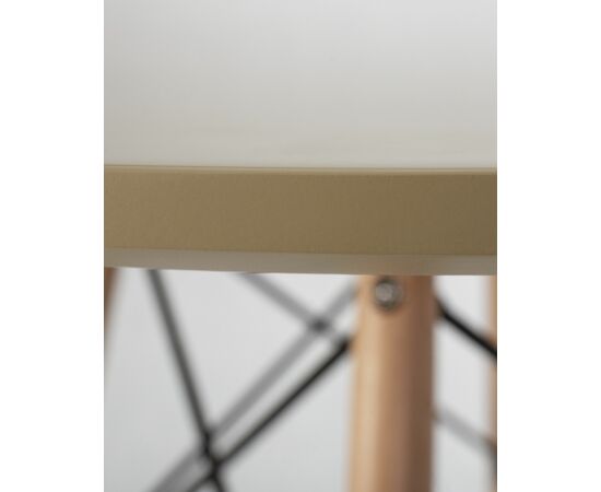 Стол обеденный DOBRIN CHELSEA`80, ножки светлый бук, столешница бежевая, Вариант: ножки светлый бук, столешница бежевая, изображение 6 | Интернет магазин мебели и декора LifeDekor