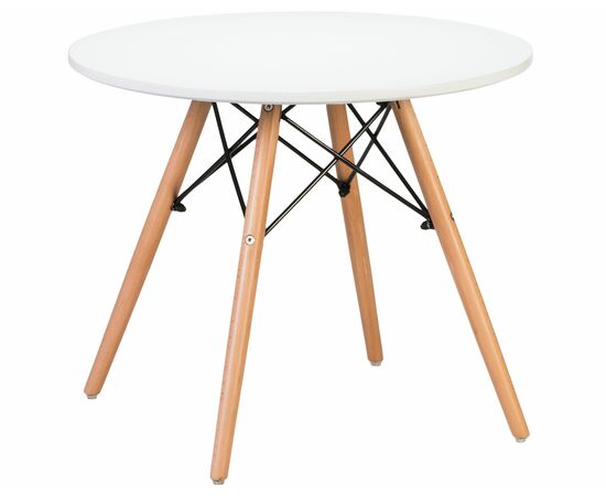 Стол журнальный DOBRIN SHELLEY, ножки светлый бук, цвет белый, Вариант: ножки светлый бук, цвет белый | Интернет магазин мебели и декора LifeDekor