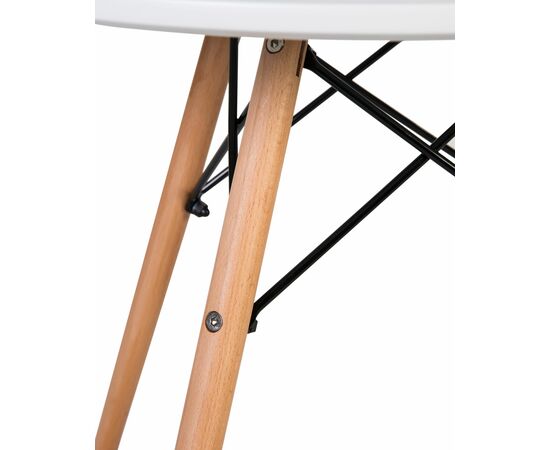 Стол журнальный DOBRIN SHELLEY, ножки светлый бук, цвет белый, Вариант: ножки светлый бук, цвет белый, изображение 4 | Интернет магазин мебели и декора LifeDekor