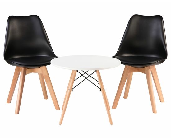 Стол журнальный DOBRIN SHELLEY, ножки светлый бук, цвет белый, Вариант: ножки светлый бук, цвет белый, изображение 6 | Интернет магазин мебели и декора LifeDekor