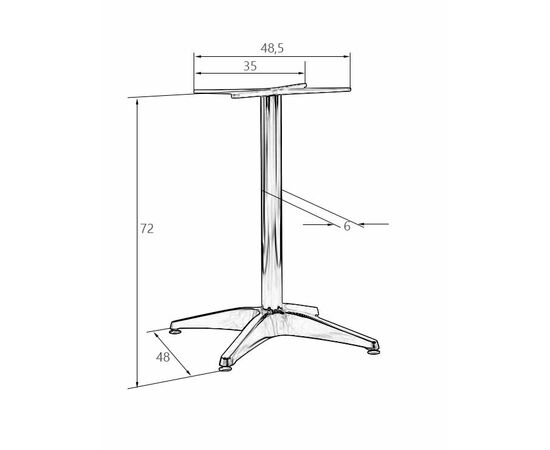 Подстолье обеденное DOBRIN DARREN, изображение 2 | Интернет магазин мебели и декора LifeDekor