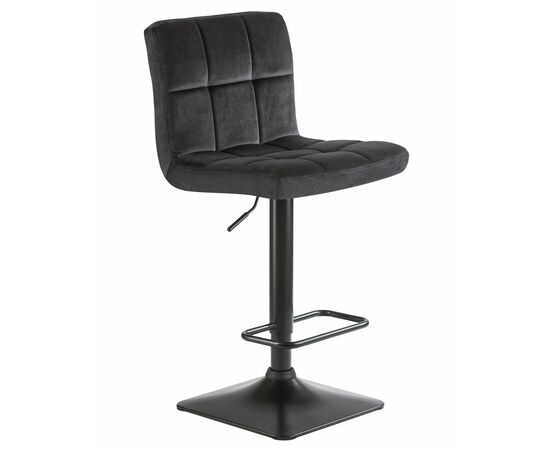 Стул барный DOBRIN DOMINIC, черный велюр (MJ9-101), Вариант: черный велюр (MJ9-101), изображение 2 | Интернет магазин мебели и декора LifeDekor