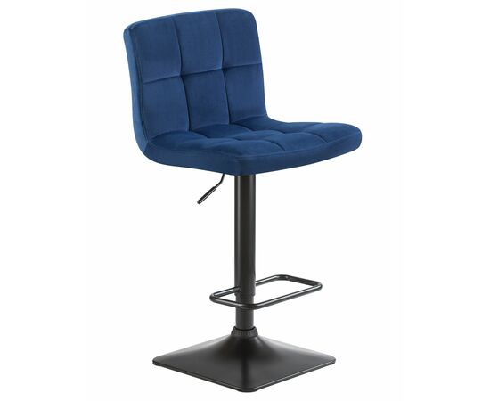 Стул барный DOBRIN DOMINIC, синий велюр (MJ9-117), Вариант: синий велюр (MJ9-117), изображение 2 | Интернет магазин мебели и декора LifeDekor