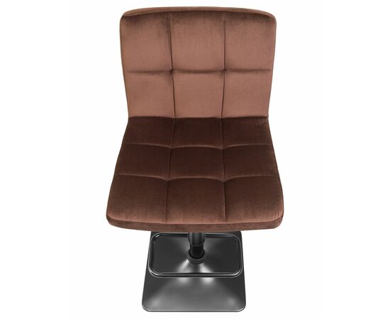 Стул барный DOBRIN DOMINIC, шоколадный велюр (MJ9-111), Вариант: шоколадный велюр (MJ9-111), изображение 7 | Интернет магазин мебели и декора LifeDekor