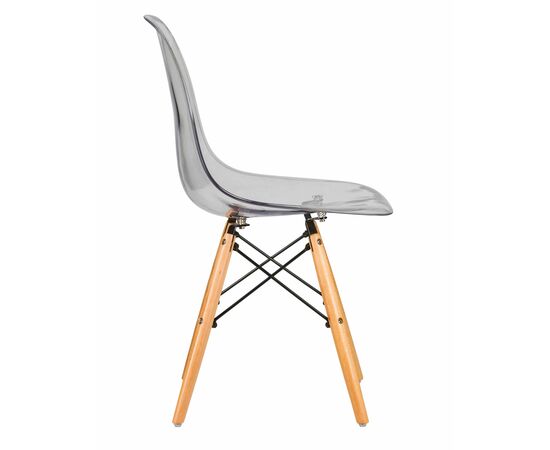 Стул обеденный DOBRIN DSW CASPER, ножки светлый бук, цвет прозрачный, Вариант: ножки светлый бук, цвет прозрачный, изображение 3 | Интернет магазин мебели и декора LifeDekor