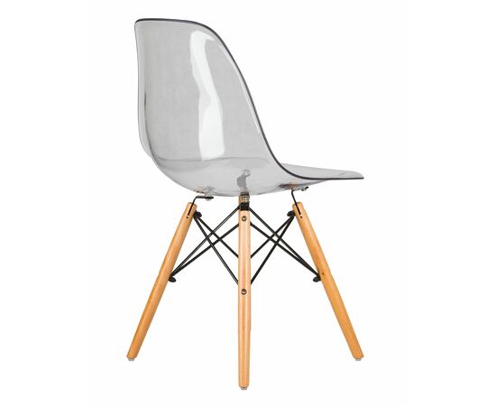 Стул обеденный DOBRIN DSW CASPER, ножки светлый бук, цвет прозрачный, Вариант: ножки светлый бук, цвет прозрачный, изображение 4 | Интернет магазин мебели и декора LifeDekor