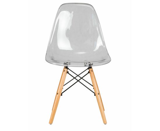 Стул обеденный DOBRIN DSW CASPER, ножки светлый бук, цвет прозрачный, Вариант: ножки светлый бук, цвет прозрачный, изображение 6 | Интернет магазин мебели и декора LifeDekor