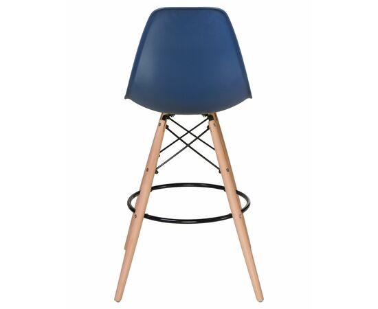 Стул барный DOBRIN DSW BAR, ножки светлый бук, цвет тёмно-синий (BE-12), Вариант: ножки светлый бук, цвет тёмно-синий (BE-12), изображение 5 | Интернет магазин мебели и декора LifeDekor
