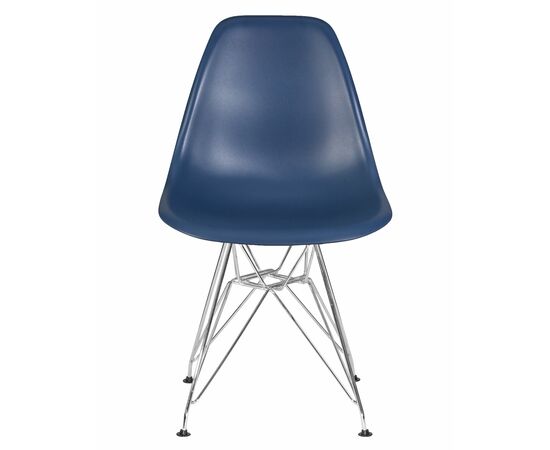 Стул обеденный DOBRIN DSR, ножки хром, цвет тёмно-синий (BE-12), Вариант: ножки хром, цвет тёмно-синий (BE-12), изображение 6 | Интернет магазин мебели и декора LifeDekor