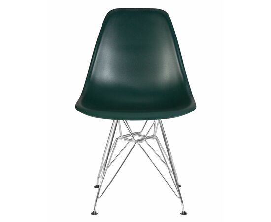Стул обеденный DOBRIN DSR, ножки хром, цвет тёмно-зеленый (G-13), Вариант: ножки хром, цвет тёмно-зеленый (G-13), изображение 6 | Интернет магазин мебели и декора LifeDekor