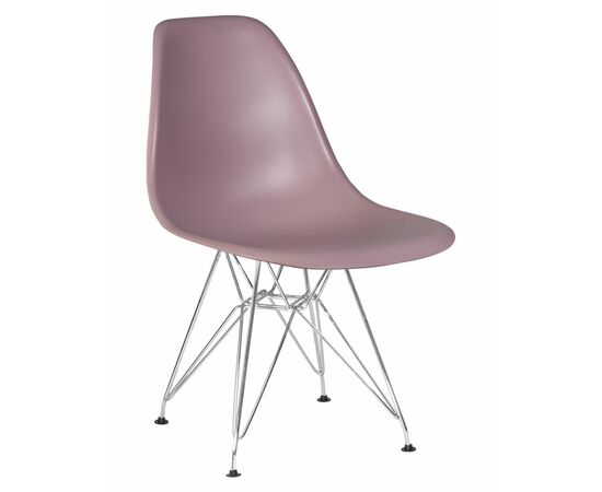 Стул обеденный DOBRIN DSR, ножки хром, цвет сиреневый (P-04), Вариант: ножки хром, цвет сиреневый (P-04) | Интернет магазин мебели и декора LifeDekor