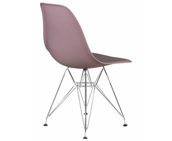Стул обеденный DOBRIN DSR, ножки хром, цвет сиреневый (P-04), Вариант: ножки хром, цвет сиреневый (P-04), изображение 4 | Интернет магазин мебели и декора LifeDekor