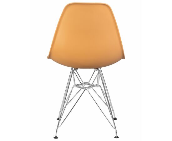 Стул обеденный DOBRIN DSR, ножки хром, цвет персиковый (NX-Y-06), Вариант: ножки хром, цвет персиковый (NX-Y-06), изображение 5 | Интернет магазин мебели и декора LifeDekor