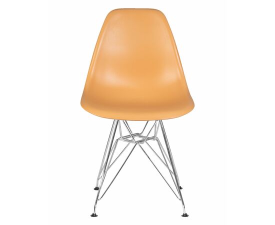 Стул обеденный DOBRIN DSR, ножки хром, цвет персиковый (NX-Y-06), Вариант: ножки хром, цвет персиковый (NX-Y-06), изображение 6 | Интернет магазин мебели и декора LifeDekor