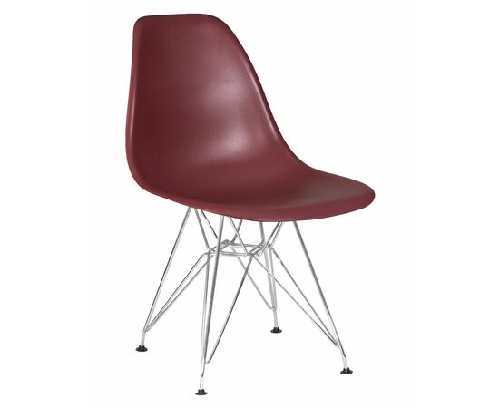 Стул обеденный DOBRIN DSR, ножки хром, цвет сливовый (R-13), Вариант: ножки хром, цвет сливовый (R-13) | Интернет магазин мебели и декора LifeDekor