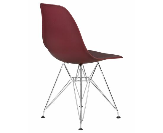Стул обеденный DOBRIN DSR, ножки хром, цвет сливовый (R-13), Вариант: ножки хром, цвет сливовый (R-13), изображение 4 | Интернет магазин мебели и декора LifeDekor