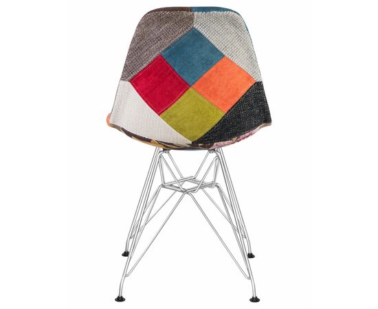 Стул обеденный DOBRIN DSR, ножки хром, цвет мозайка, Вариант: ножки хром, цвет мозайка, изображение 5 | Интернет магазин мебели и декора LifeDekor