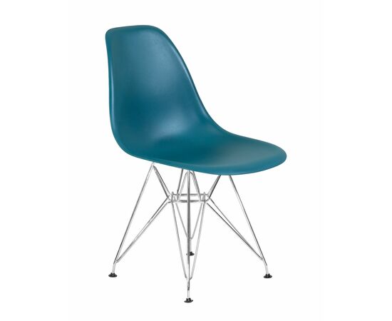 Стул обеденный DOBRIN DSR, ножки хром, цвет морской волны (G-05), Вариант: ножки хром, цвет морской волны (G-05), изображение 2 | Интернет магазин мебели и декора LifeDekor