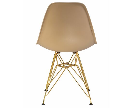 Стул обеденный DOBRIN DSR, ножки золотые, цвет бежевый (GR-03), Вариант: ножки золотые, цвет бежевый (GR-03), изображение 5 | Интернет магазин мебели и декора LifeDekor