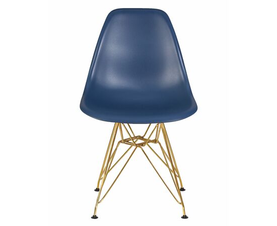 Стул обеденный DOBRIN DSR, ножки золотые, цвет тёмно-синий (BE-12), Вариант: ножки золотые, цвет тёмно-синий (BE-12), изображение 6 | Интернет магазин мебели и декора LifeDekor
