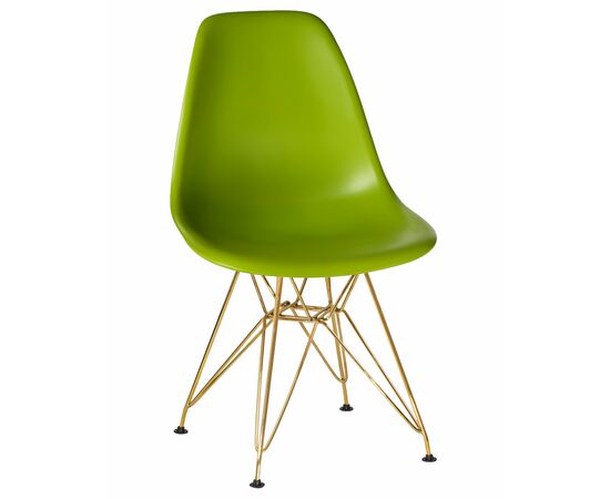 Стул обеденный DOBRIN DSR, ножки золотые, цвет салатовый (G-08), Вариант: ножки золотые, цвет салатовый (G-08) | Интернет магазин мебели и декора LifeDekor