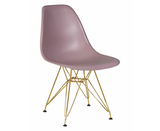 Стул обеденный DOBRIN DSR, ножки золотые, цвет сиреневый (P-04), Вариант: ножки золотые, цвет сиреневый (P-04) | Интернет магазин мебели и декора LifeDekor
