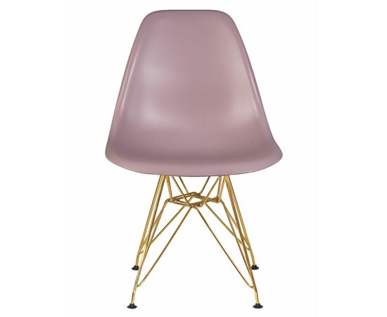 Стул обеденный DOBRIN DSR, ножки золотые, цвет сиреневый (P-04), Вариант: ножки золотые, цвет сиреневый (P-04), изображение 6 | Интернет магазин мебели и декора LifeDekor