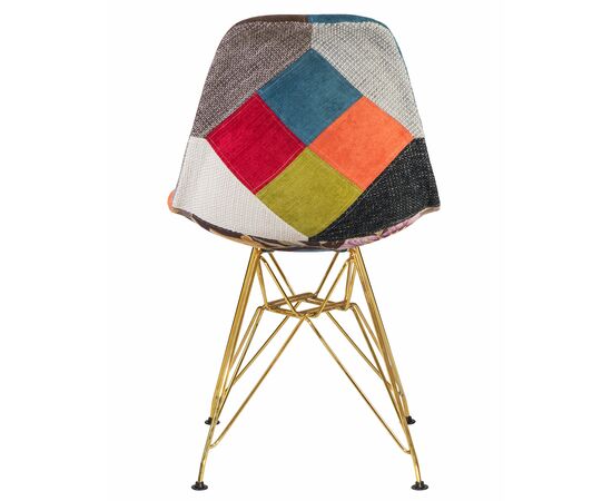 Стул обеденный DOBRIN DSR, ножки золотые, цвет мозайка, Вариант: ножки золотые, цвет мозайка, изображение 5 | Интернет магазин мебели и декора LifeDekor