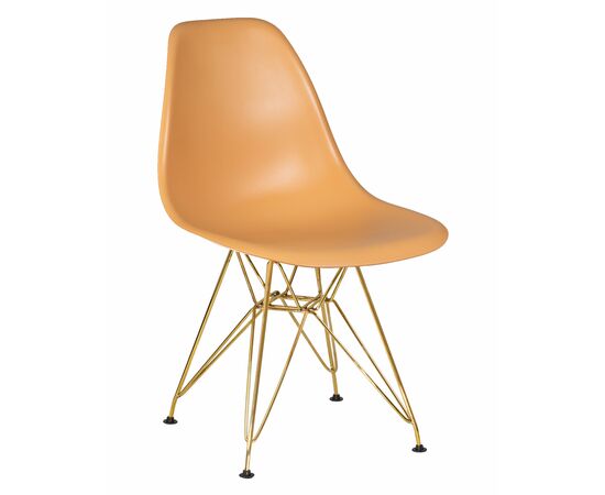 Стул обеденный DOBRIN DSR, ножки золотые, цвет персиковый (NX-Y-06), Вариант: ножки золотые, цвет персиковый (NX-Y-06) | Интернет магазин мебели и декора LifeDekor