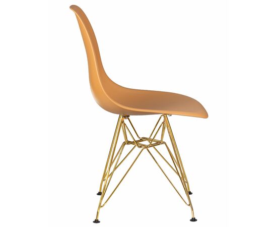 Стул обеденный DOBRIN DSR, ножки золотые, цвет персиковый (NX-Y-06), Вариант: ножки золотые, цвет персиковый (NX-Y-06), изображение 3 | Интернет магазин мебели и декора LifeDekor