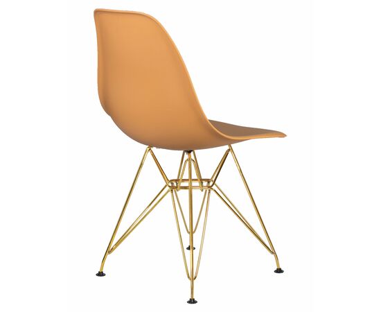 Стул обеденный DOBRIN DSR, ножки золотые, цвет персиковый (NX-Y-06), Вариант: ножки золотые, цвет персиковый (NX-Y-06), изображение 4 | Интернет магазин мебели и декора LifeDekor