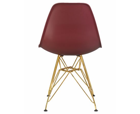 Стул обеденный DOBRIN DSR, ножки золотые, цвет сливовый (R-13), Вариант: ножки золотые, цвет сливовый (R-13), изображение 5 | Интернет магазин мебели и декора LifeDekor