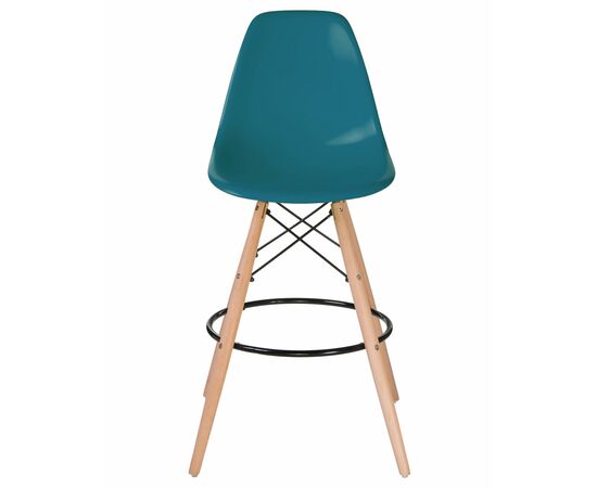 Стул барный DOBRIN DSW BAR, ножки светлый бук, цвет сиденья морской волны (G-05), Вариант: ножки светлый бук, цвет сиденья морской волны (G-05), изображение 6 | Интернет магазин мебели и декора LifeDekor