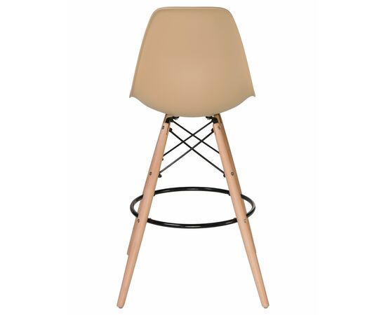 Стул барный DOBRIN DSW BAR, ножки светлый бук, цвет сиденья бежевый (GR-03), Вариант: ножки светлый бук, цвет сиденья бежевый (GR-03), изображение 5 | Интернет магазин мебели и декора LifeDekor