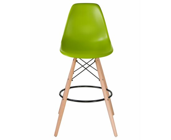 Стул барный DOBRIN DSW BAR, ножки светлый бук, цвет сиденья салатовый (G-08), Вариант: ножки светлый бук, цвет сиденья салатовый (G-08), изображение 6 | Интернет магазин мебели и декора LifeDekor