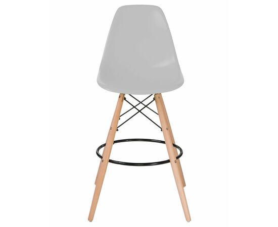 Стул барный DOBRIN DSW BAR, ножки светлый бук, цвет сиденья светло-серый (GR-01), Вариант: ножки светлый бук, цвет сиденья светло-серый (GR-01), изображение 6 | Интернет магазин мебели и декора LifeDekor