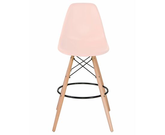 Стул барный DOBRIN DSW BAR, ножки светлый бук, цвет сиденья светло-розовый (PK-02), Вариант: ножки светлый бук, цвет сиденья светло-розовый (PK-02), изображение 6 | Интернет магазин мебели и декора LifeDekor