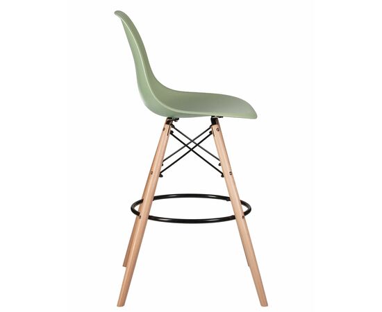 Стул барный DOBRIN DSW BAR, ножки светлый бук, цвет мятный (NX-G-09), Вариант: ножки светлый бук, цвет мятный (NX-G-09), изображение 3 | Интернет магазин мебели и декора LifeDekor