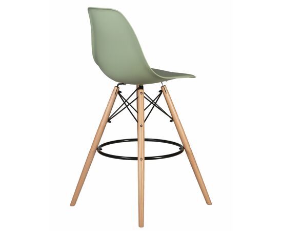 Стул барный DOBRIN DSW BAR, ножки светлый бук, цвет мятный (NX-G-09), Вариант: ножки светлый бук, цвет мятный (NX-G-09), изображение 4 | Интернет магазин мебели и декора LifeDekor