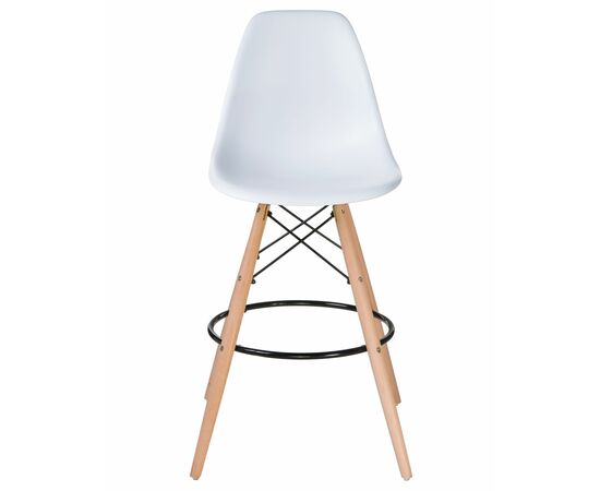 Стул барный DOBRIN DSW BAR, ножки светлый бук, цвет сиденья белый (W-02), Вариант: ножки светлый бук, цвет сиденья белый (W-02), изображение 6 | Интернет магазин мебели и декора LifeDekor