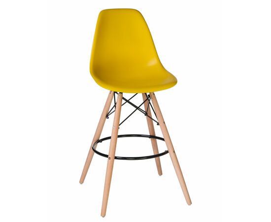 Стул барный DOBRIN DSW BAR, ножки светлый бук, цвет сиденья жёлтый (Y-01), Вариант: ножки светлый бук, цвет сиденья жёлтый (Y-01) | Интернет магазин мебели и декора LifeDekor