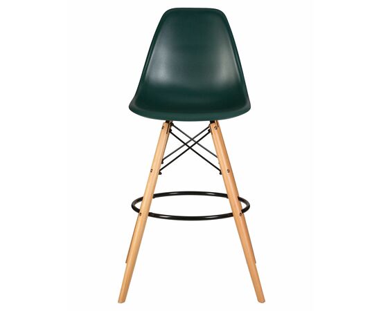 Стул барный DOBRIN DSW BAR, ножки светлый бук, цвет тёмно-зеленый (G-13), Вариант: ножки светлый бук, цвет тёмно-зеленый (G-13), изображение 6 | Интернет магазин мебели и декора LifeDekor
