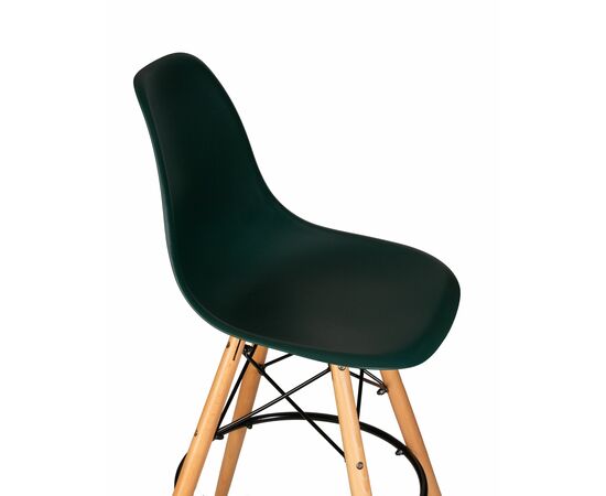 Стул барный DOBRIN DSW BAR, ножки светлый бук, цвет тёмно-зеленый (G-13), Вариант: ножки светлый бук, цвет тёмно-зеленый (G-13), изображение 7 | Интернет магазин мебели и декора LifeDekor