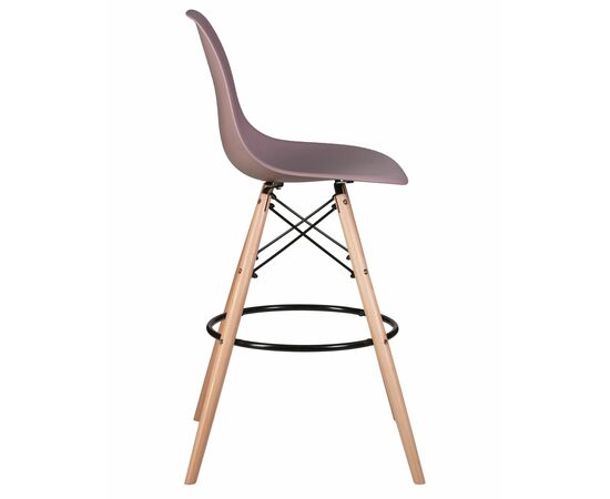 Стул барный DOBRIN DSW BAR, ножки светлый бук, цвет сиреневый (P-04), Вариант: ножки светлый бук, цвет сиреневый (P-04), изображение 3 | Интернет магазин мебели и декора LifeDekor