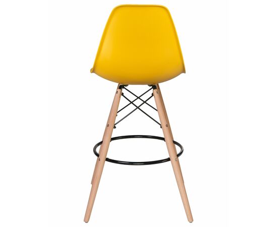 Стул барный DOBRIN DSW BAR, ножки светлый бук, цвет горчичный (Y-03), Вариант: ножки светлый бук, цвет горчичный (Y-03), изображение 5 | Интернет магазин мебели и декора LifeDekor