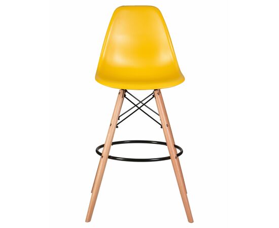 Стул барный DOBRIN DSW BAR, ножки светлый бук, цвет горчичный (Y-03), Вариант: ножки светлый бук, цвет горчичный (Y-03), изображение 6 | Интернет магазин мебели и декора LifeDekor